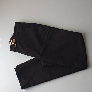 Sandro Paris Black Tailored Dress Pants Women EU 34 US 2 Slim Cotton Blend